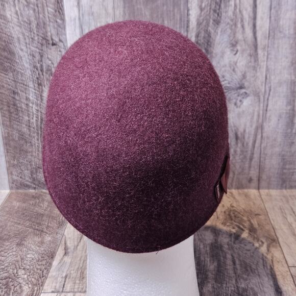 Ted Baker Wool Felt Peak Hat Womens Ribbon Bow Cloche Great Gatsby Roaring 20s - Picture 10 of 14